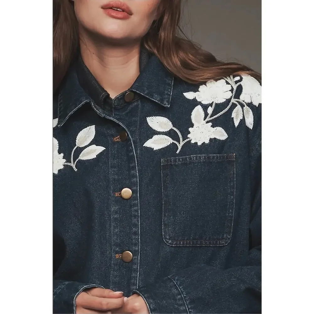 NWT Dolan Left Coast Embroidered Flowers Jacket - Picture 3 of 6